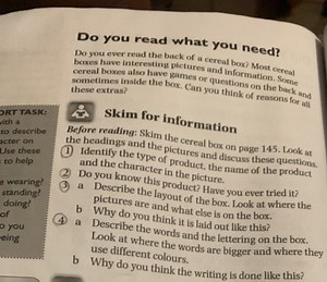 Do you ever read the back of a cereal box? Most cereal boxes ha... | Filo