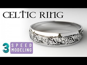 Jewelry Modeling - 3ds max - Celtic Ring - Speed Modeling