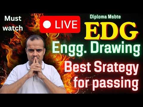 EDG Engineering Drawing diploma 2nd Semester IMP question Revision, Dhanush Sir, 312311