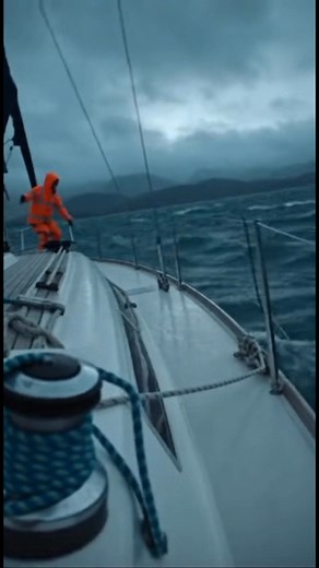 The storm is coming… 🌩️ Waves crash against the barrier, and the sailboat fights to hold steady. The wind howls, ropes strain, and the sea shows its true power. 🌊⛵ Even at the dock, nature reminds us who’s in control. #SailingStorm #BoatLife #OceanPower #DockLife #StormAtSea #RealSailing #MarinaMoments #SailingAdventure #SeaWaves #NatureFury | Love Sailing