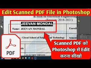 How to Edit Scanned PDF Document in Photoshop