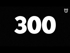 300 Second Countdown Timer (4K) | 5 Minute Timer | How To | AJ AND DJ PRODUCTIONS