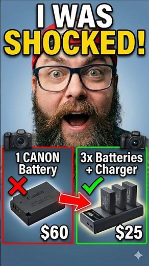 3 Canon Batteries + Charger for the Price of ONE