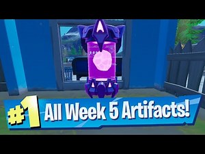 Week 5 Alien Artifact Locations - Fortnite (Chapter 2 Season 7)