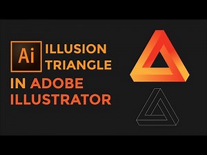 Create Illusion Triangle in Adobe Illustrator - YouTube Tutorial #adobeillustrator #tutorial