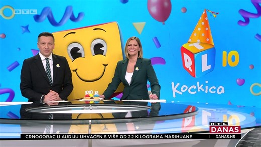 RTL Kockica slavi 10. rođendan! Kockić razveselio Anu i Tomislava u studiju RTL-a Danas | RTL