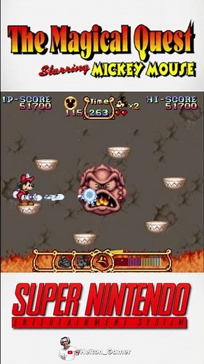 SNES - The Magical Quest: Starring Mickey Mouse #retrogaming