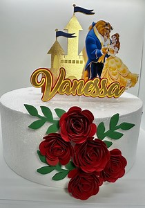 Belle Cake Topper - Die Schöne und das Biest - Etsy.de