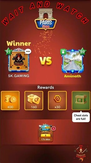 Carrom Pool Match Over #shorts #short ‪@Sk.Gaming273‬