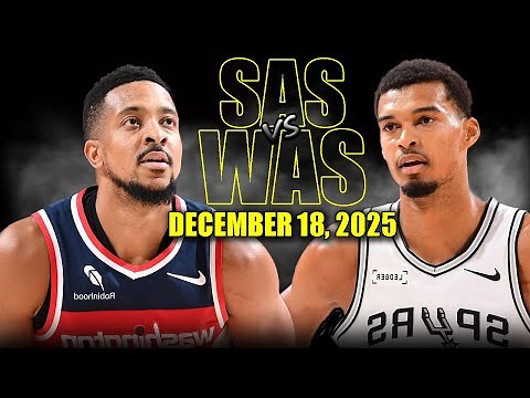 San Antonio Spurs vs Washington Wizards Full Game Highlights – December 18, 2025 | NBA Season
