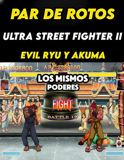 Par de Rotos Evil Ryu y Akuma. | La Última Ficha.