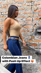 Body-Shaping Jeans  Special stitching for rear lifting and push up...