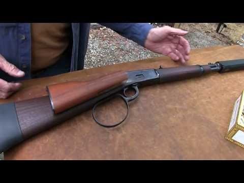 Leveraction Rifle with Suppressor