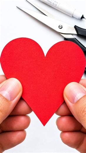 How to Make a Paper Heart ❤️ | Easy Paper Heart DIY #Shorts