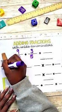 How I teach my students how to add fractions with unlike denominators! #fractions #iteachmath