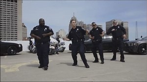 Watch: Detroit Police Department creates viral Running Man Challenge video