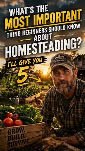 5 Things Every Beginner Homesteader Needs to Hear #homesteading #tips #beginners