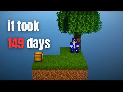 Beating Minecraft Skyblock Nearly Broke Me