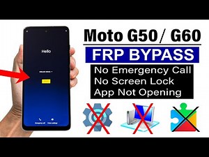 Moto G50 5G/ G60 5G : Google Account/ FRP Bypass - ANDROID 12/13 (Without Pc)