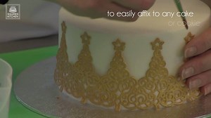 32K views · 259 reactions | Need something to dress up your Christmas cake? Why not try Flexi-Ice, our edible lace instant mix? Easy and quick to use, you'll get effective and professional looking final touches even if you're a cake decorating beginner... available in five colours and suitable for use with any food-safe silicone mat. | Squires Kitchen | Facebook