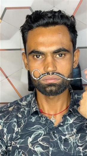 Moustache setting treatment ‪@niceprofessionalsalon‬ #niceprofessionalsalon #mustache #muchh #muchh