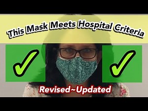 How to make a Hospital approved fabric face mask -meets hospital criteria- with filter pocket