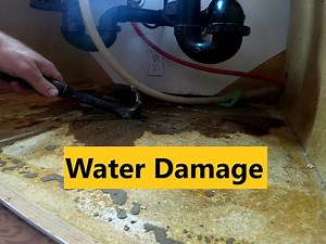 Repairing water damaged under your sink
