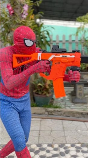 Spider-man Nerf Gun : Nerf FPS 3 #spiderman #nerfsniper #comedyshorts