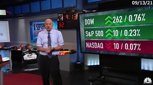 Stocks mostly closed higher today, but September's rolling corrections are "typically a precursor to the seasonal decline," Cramer said | Mad Money