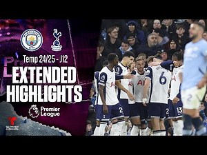 Manchester City vs. Tottenham | Highlights Premier League | Jornada 12 | Telemundo Deportes