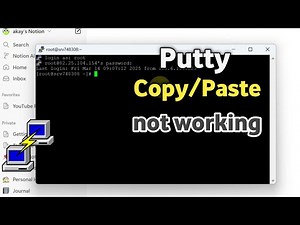 Putty Copy/paste not working | Copy/paste in putty
