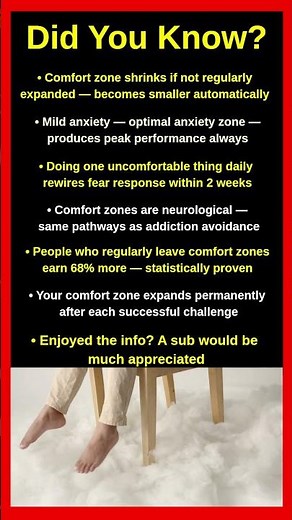 What Science Proved About Your Comfort Zone Will Shock You 🧠🚀