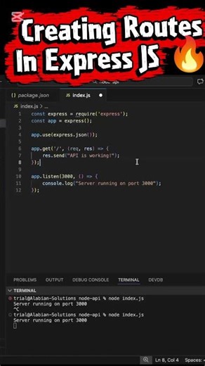 How To Create Routes In Express JS 🔥