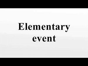 Elementary event