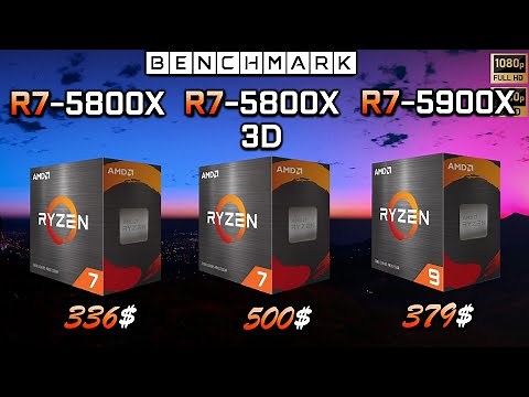 Ryzen 5800X vs 5800X3D vs 5900X // Benchmark // Test in 7 Games