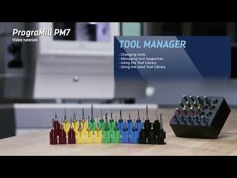Video tutorial PrograMill PM7 – Managing tools