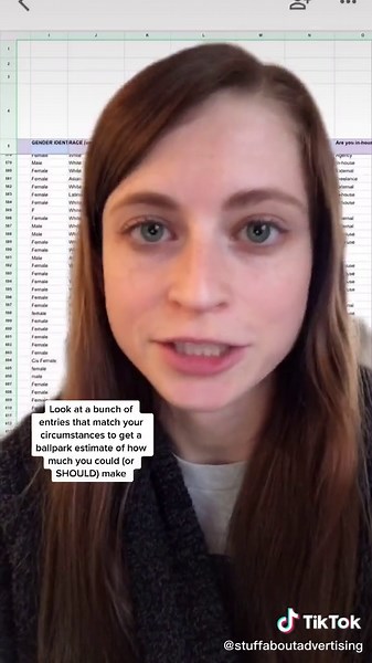 Check out a ton of real advertising salaries with this 🤌 resource #advertisingtiktok #agencylife #admajor #careertips