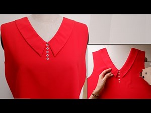 Learning To Sew Beautiful Women's Collar | Sewing Tips And Tricks | Thuy Sewing