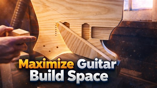 Maximized guitar build preparing for the Great Guitar Build Off