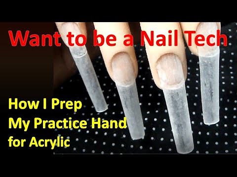 How to Use a Practice Hand for Acrylic Nails | Realistic Nail Practice Hand