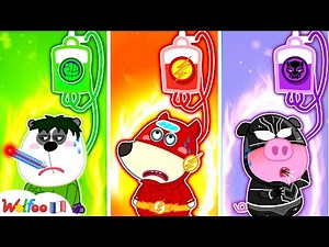 Euh-Oh ! Le Bébé Super-héros Est Tombé Malade 🤒 Dessin Animé Pour Bébé 🎉 ‪@WolfooFR‬