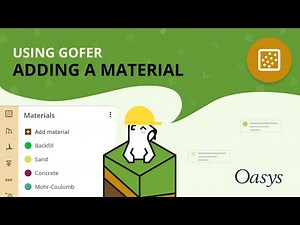 Oasys Gofer: Adding a material