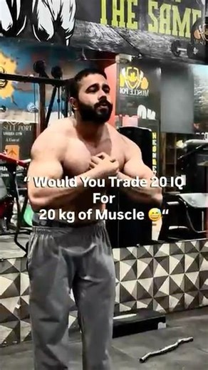 Be Honest… IQ or Muscle? 😂💪