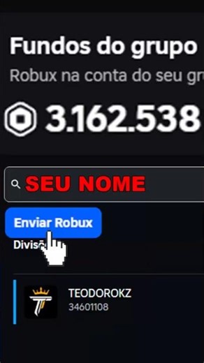 Robux de GRAÇA AQUI #robux #teodoro #roblox