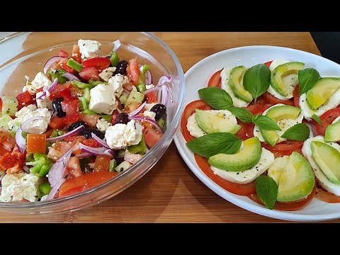 2 ENSALADAS MEDITERRÁNEAS