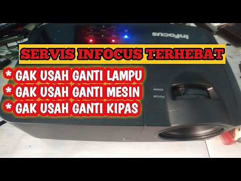 PROJECTOR - INFOCUS nyala sebentar terus mati, perbaiki lampu infocus mati, infocus overheat, SOLVED