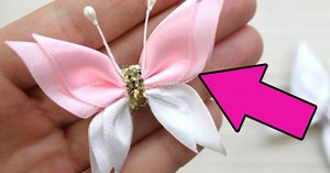 DIY Satin Ribbon Butterfly Tutorial