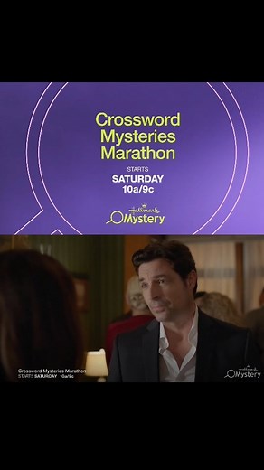 Hallmark & Christmas are life🎄🌟 on Instagram: "Tomorrow Saturday January 3rd, Hallmark Mystery is having a Crossword Mystery Marathon with all 5 Crossword Mystery movies starring Lacey Chabert and Brennan Elliott starting at 10am 🔎🔍 Schedule: 10am Crossword Mysteries: A Puzzle To Die For 12pm Crossword Mysteries: Proposing Murder 2pm Crossword Mysteries: Abracadaver 4pm Crossword Mysteries: Terminal Descent 6pm Crossword Mysteries: Riddle Me Dead 🎥 Hallmark Media"