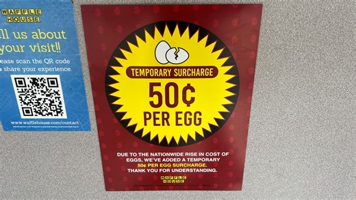 Waffle House drops egg surcharge as prices fall back to Earth
