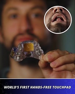 404K views · 5.7K reactions | Smart mouthwear allows you to control your phone, computer, and tablet hands-free. | Startup Selfie | Facebook